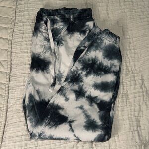 No Boundaries Monochrome Tie-Dye Pajama Pants